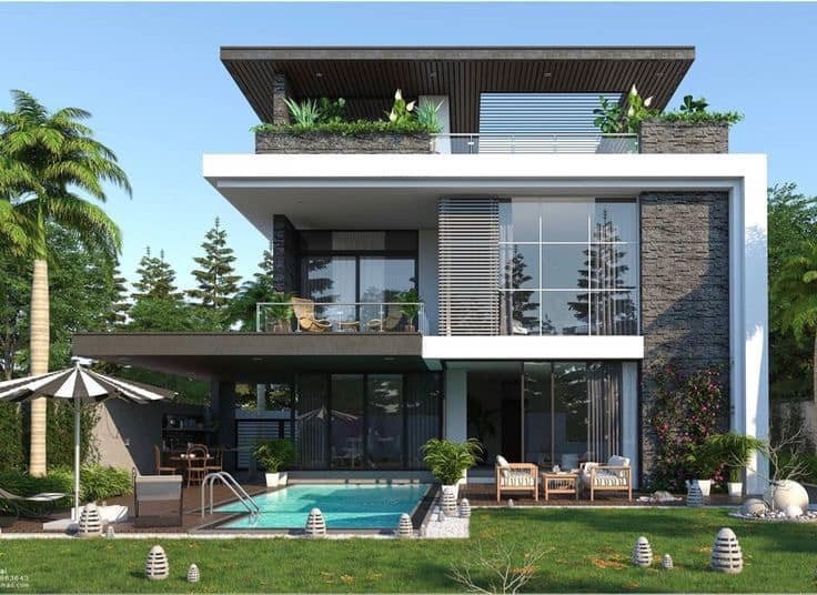 modern house plan contractors price in negombo