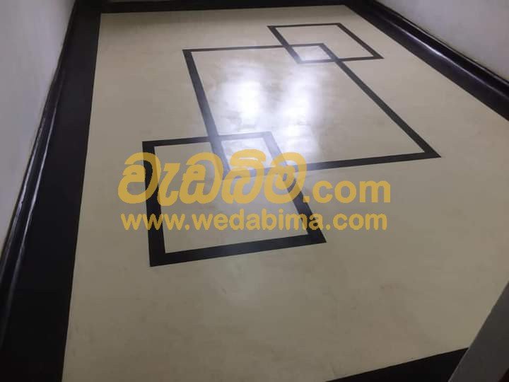 Titanium Cut Cement Floors and Walls