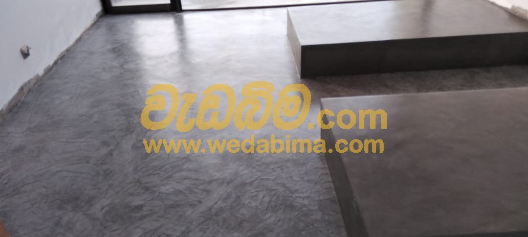 Titanium Cut Cement Floors