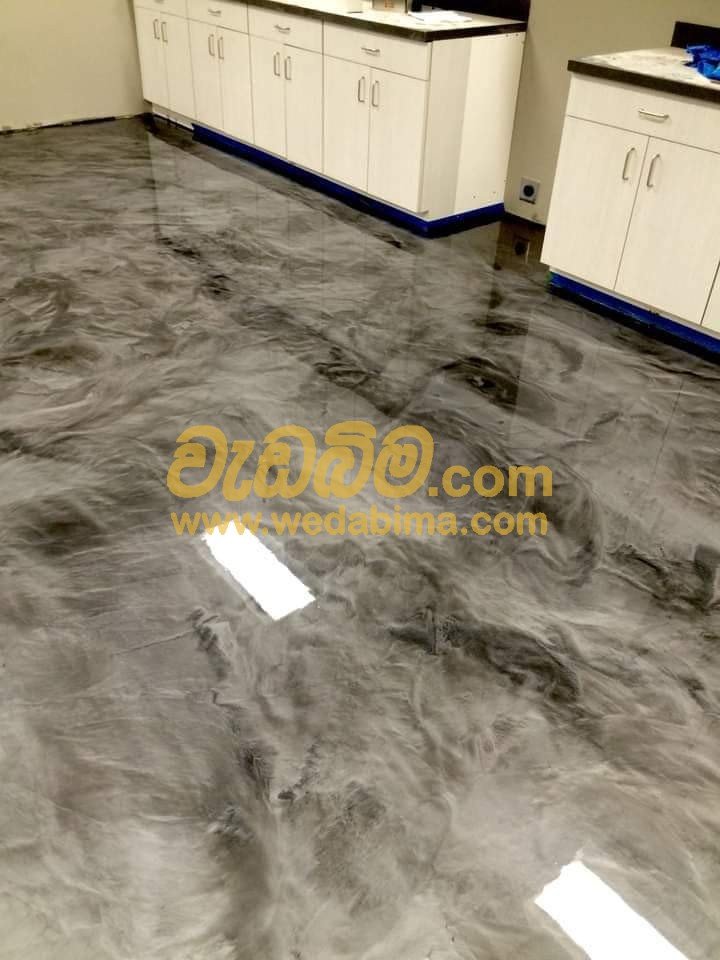 Titanium Cut Cement Floors