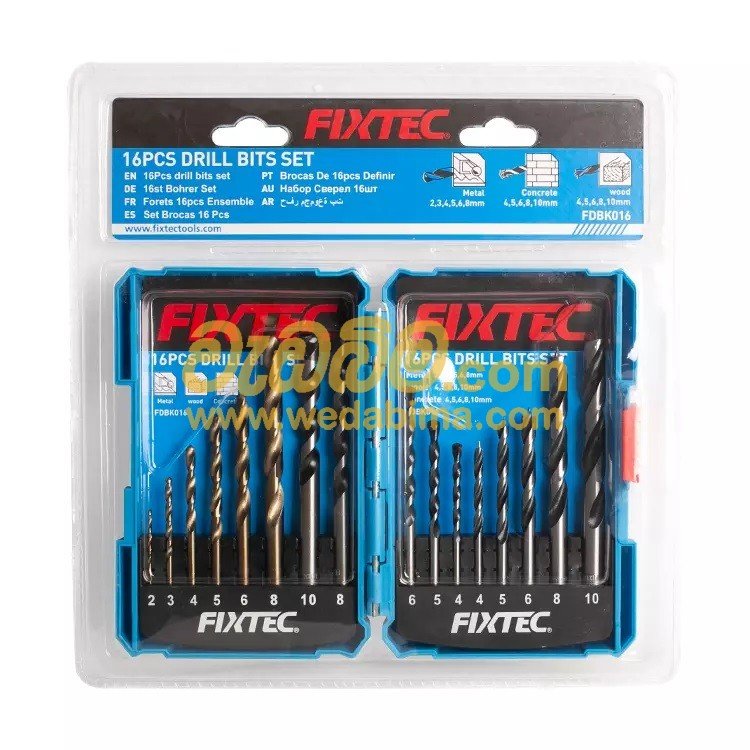 16PCS Mix Drill Bit Set