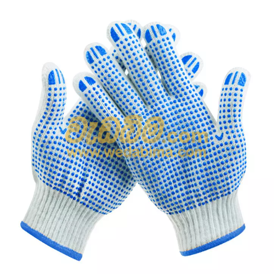 10 Inch Knitted Dots Gloves